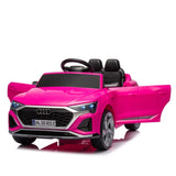 ZUN 12V Kids Ride On Electric Car w/Parents Remote Control,Licensed Audi SQ8 for Kids,Dual W1578P213379