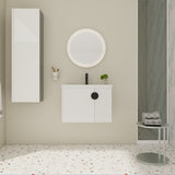 28 Inch Bathroom Vanity with Ceramic Sink, For Small Bathroom, Bathroom Vanity with Soft Close Door W999P146019