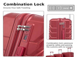 20"/24"/28" 3 pcs/set in ABS Spinner Wheel Luggage, Matching Color , With Combination Lock W2787P278783