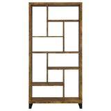 Antique Nutmeg 6-tier Rectangular Bookcase B062P145466