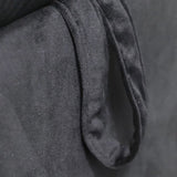 Black Chaise Lounge Indoor,Velvet Lounge Chair for Bedroom with Storage & Pillow,Modern Upholstered W1170100898