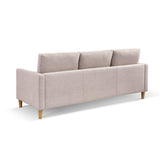 ZUN 87” Wide Modern Convertible Sofa & Chaise, L Shaped Tufted Fabric Couch, Reversible B082111419