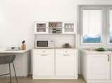 67.7" Tall Kitchen Can Storage Cabinet with 3 Adjustable Shelves, 2 Drawers and 1 Tilt Out W282P182326