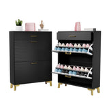 Shoe Storage Cabinet for Entryway, Free Standing Shoe Organizer with 2 Flip Drawers, Hidden Shoe W578124377