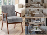 Mid-Century Modern Chair, Living Room Chair with Solid Wood Frame, Accent Chair Extra-Thick W2200P151524