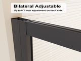 Neo-Angle Sliding Shower Enclosure 36"x72", 1/4" Clear Tempered Glass Diamond Shaped Shower Door, W3048P469292