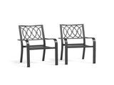 Chair 2 - Heavy-Duty Metal Chair 350LB Capacity, Ergonomic Breathable Patio Chair - 30 Min Assembly, 88304670