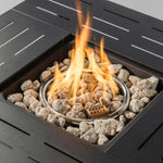 ZUN 34inches Steel fire pit table Gas Fire Pit for Outdoor Outside Patio Deck and Garden Black W853P202186