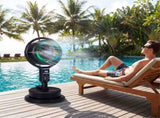 Misting Pedestal Fan with 0.5 Gal Tank, 900 CFM Adjustable Height Standing Fan for Indoor & Outdoor 86082605