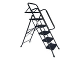 Step Ladder, Folding Step Stool with Wide Anti-Slip Pedal, Sturdy Steel Ladder, Convenient Handrail, W2660P468424