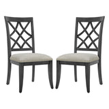 ZUN Wooden Frame Upholstered Dining Chairs set of 2,Mid Century Retro Chairs Comfor Kitchen Chairs for W2582P205386