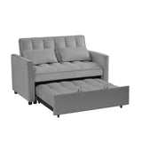 NEW Grey Velvet Loveseat Sofa Bed W588P261317