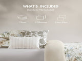 5PCS Full/Queen Cotton Sateen Print Duvet Set B035P341178