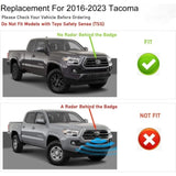 Black Mesh Grille For Toyota tacoma 2016 -2023 Not Fit Truck with Radar Behind the Badge W2801P220386