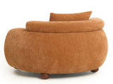 Nordic Style Lazy-Style clubchair 38 Inches, Chenille Fabric Bucket Chair, Decorative Sofa, Soft W2901P489490