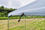 ZUN Large metal chicken coop hexanal, steel wire dipped plastic mesh, oxford cloth silver plated 46569455