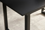 black color,Square Extendable Dining Table with metal leg,Modern Space Saving Kitchen Table for W234P181670