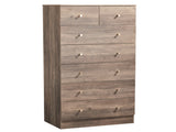 Gray particleboard with a textured melamine finish, 66*40*131cm, 52 drawer cabinet, matte gold 10531521