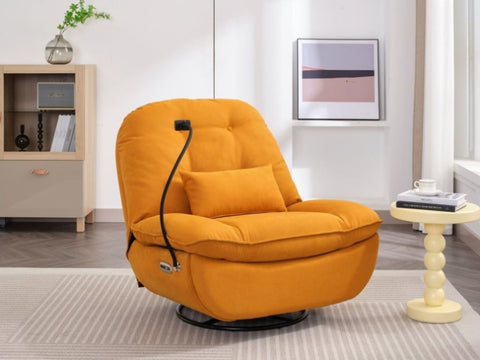 ZUN Power Recliner Swivel Glider USB Charger With Bluetooth Music Player Different Function Sleep W1752128132