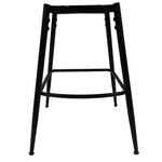 ZUN Technical Leather Woven Bar Stool Set of 2,Black legs Barstools No Adjustable Kitchen Island 72783800