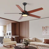 52in Ceiling Fans with Lights, Black Modern Ceiling Fan with Remote, Farmhouse Indoor Ceiling Fan , W2878P333282