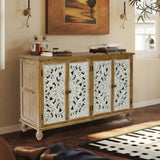 Accent Cabinet with 4 Doors, Farmhouse Sideboard Buffet Cabinet with, Modern Credenza W2295P246504