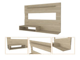 Forest Hills 3-Shelf Floating Entertainment Center Light Pine B06280068
