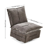 Detachable Dark Grey Chenille Single 360 Swivel Rocking Rocker,360 Swivel Sofa Chair & Single Sofa W1164P190848