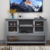 Sideboard Buffet Table with Doors,Grey W965P147787