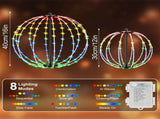 2 Pack Christmas LED Ball Lights, 12in & 16in RGB Light Balls with Remote Timer, 8 Modes & 8 74555864