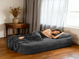Convertible Sofa Bed with Blanket, Boneless Cloud Couch Queen Scott Fabric for Living Room Bedroom, 18770478