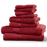 Ultra-Soft 100% Cotton Absorbent Towel Set 8-Piece B035P294491