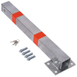 Parking bollard,pole barrier with lock ,car parking protection posts,home garage street decor W46542543
