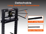 Hydraulic Shop Press ,12-Ton Capacity , Floor Mount ,with Press Plates, H-Frame Garage Floor Press, W46566968