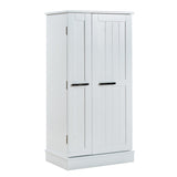 Kitchen Pantry Storage Cabinet,Freestanding Pantry Cabinet with Doors & Adjustable Shelves, Small W3417P315037