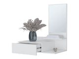 White Floating Vanity with Included Mirror B062P252163