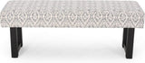 Ashford Boho Fabric Bench Great Deal Furniture Boho Fabric Bench, Black Print N778P187098B