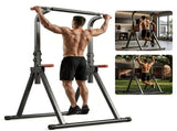 Foldable Pull Up Bar Standing Power Tower - Multi-Function Dip Station, 6-Level Adjustable Height 59919115