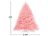 6ft Pink Christmas Tree - 1036 Flourishing Branch Tips for Dreamy Festive Ambiance 68375270