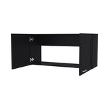 FM FURNITURE Nakya Kitchen Wall Cabinet with 2 Doors, Black B128P293888