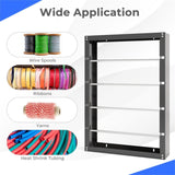 Galvanized Metal Wire Spool Rack with 4 Rods 82467432