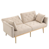 ZUN Velvet Sofa , Accent sofa .loveseat sofa with metal feet 55895289