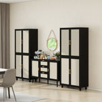 ZUN 4 Door Cabinet, with 4 Adjustable Inner Shelves, Storage Cabinet 13370369