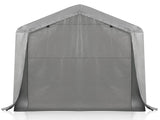 8X8FT Outdoor Storage Shelter Shed GREY 77980456