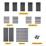 H72 * W35.4 * D15.7 Storage Shelves 5 Tier Heavy Duty Metal Shelving Unit Adjustable Shelving Units 24465108