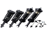 Front Rear Struts Sway Bars Set w/Coil Spring fit for 2008-2012 Honda Accord 172562L 64433753