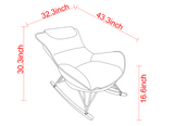 Leisure sofa single rocking chair, light luxury sofa chair, balcony leisure area single chair, W1669P152764