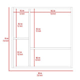 ZUN Kenya Medicine Cabinet, Mirror, Double Door, Four Interior Shelves B128P148729