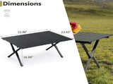 Folding Camping Table Portable Picnic Table, Lightweight Roll up Side Table Outdoor Camp Table for 54346815