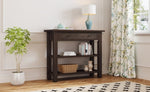 ZUN TREXM Retro Console Table with Drawer and Two Sturdy Shelves for Entryway, Living Room N715P195561P